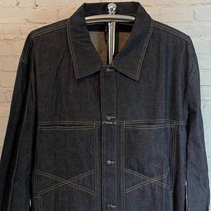 NWT VINTAGE 90'S MARITHE FRANCOIS GIRBAUD MEN'S X FRAME DENIM JACKET 2XL 3XL